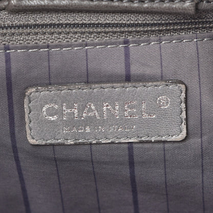 Chanel Lambskin Studded Accordion CC Flap Grey 7 of 13