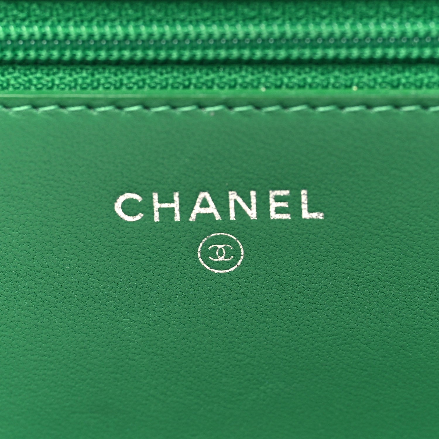 Chanel Lambskin Quilted Boy Wallet On Chain WOC Green 6 of 11
