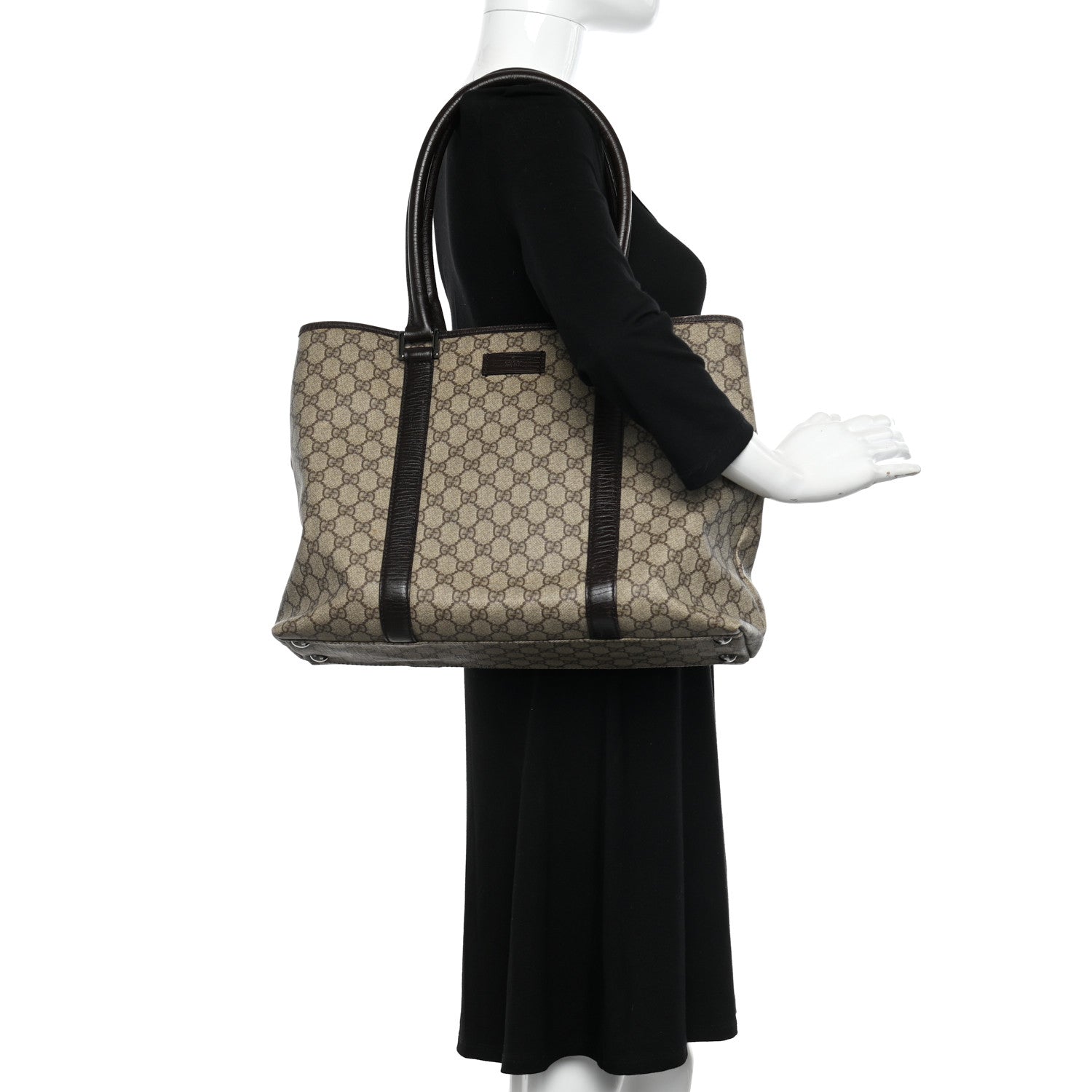Gucci GG Plus Monogram Medium Joy Tote Dark Brown 2 of 12