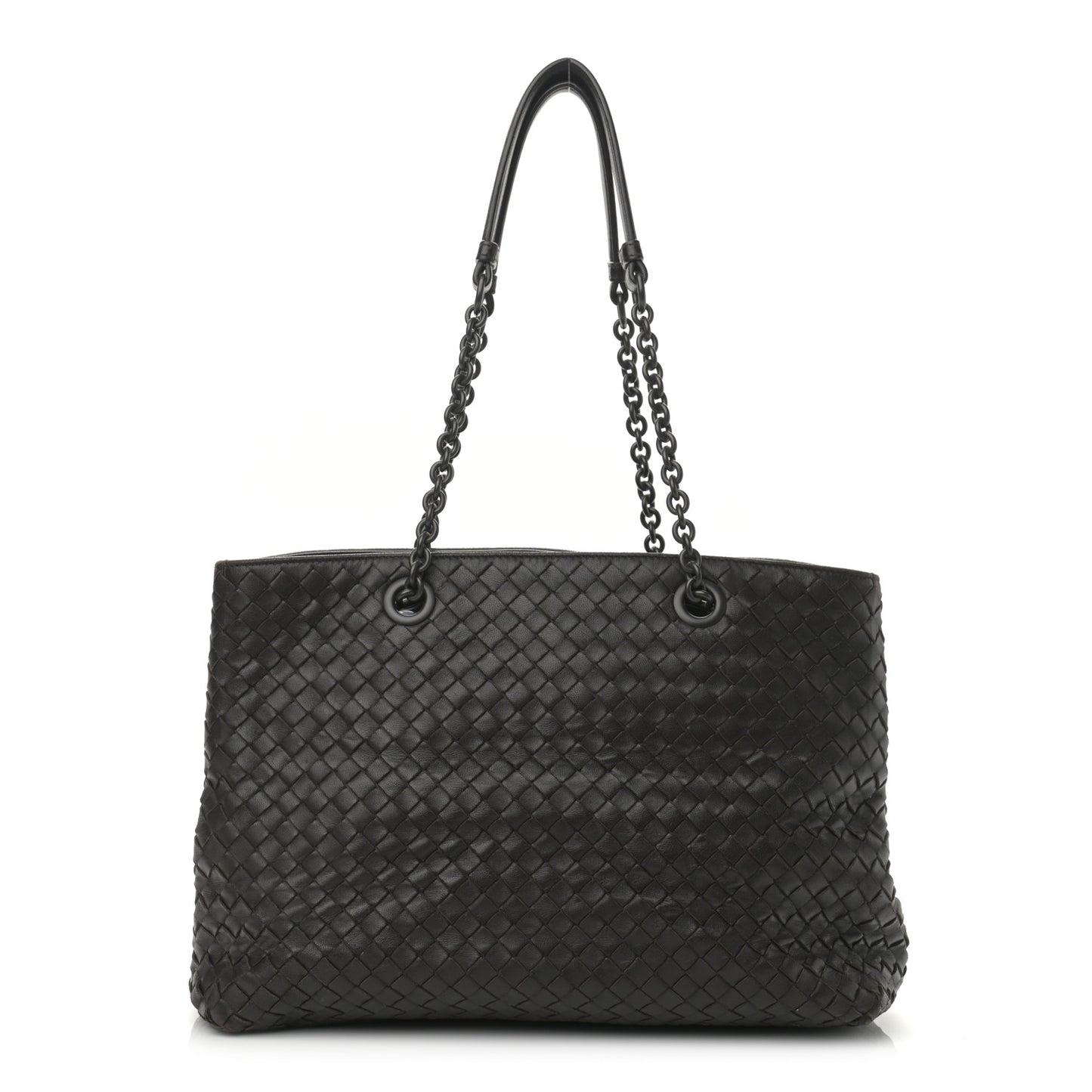Nappa Intrecciato Medium Tote Grey