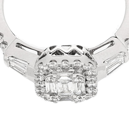 Parker & West by FASHIONPHILE 18K White Gold Diamond .75ct Baguette Cut Ring 49 5 7 of 9