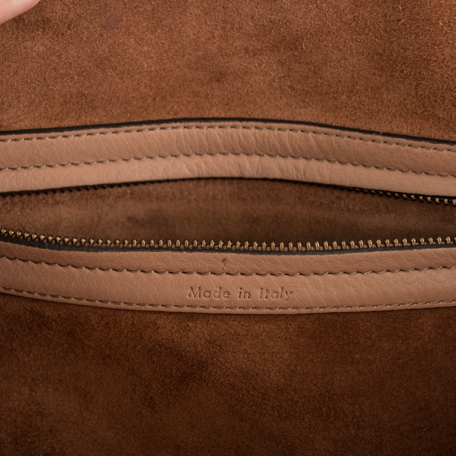 Celine Supple Calfskin Medium Phantom Luggage Flesh 7 of 9