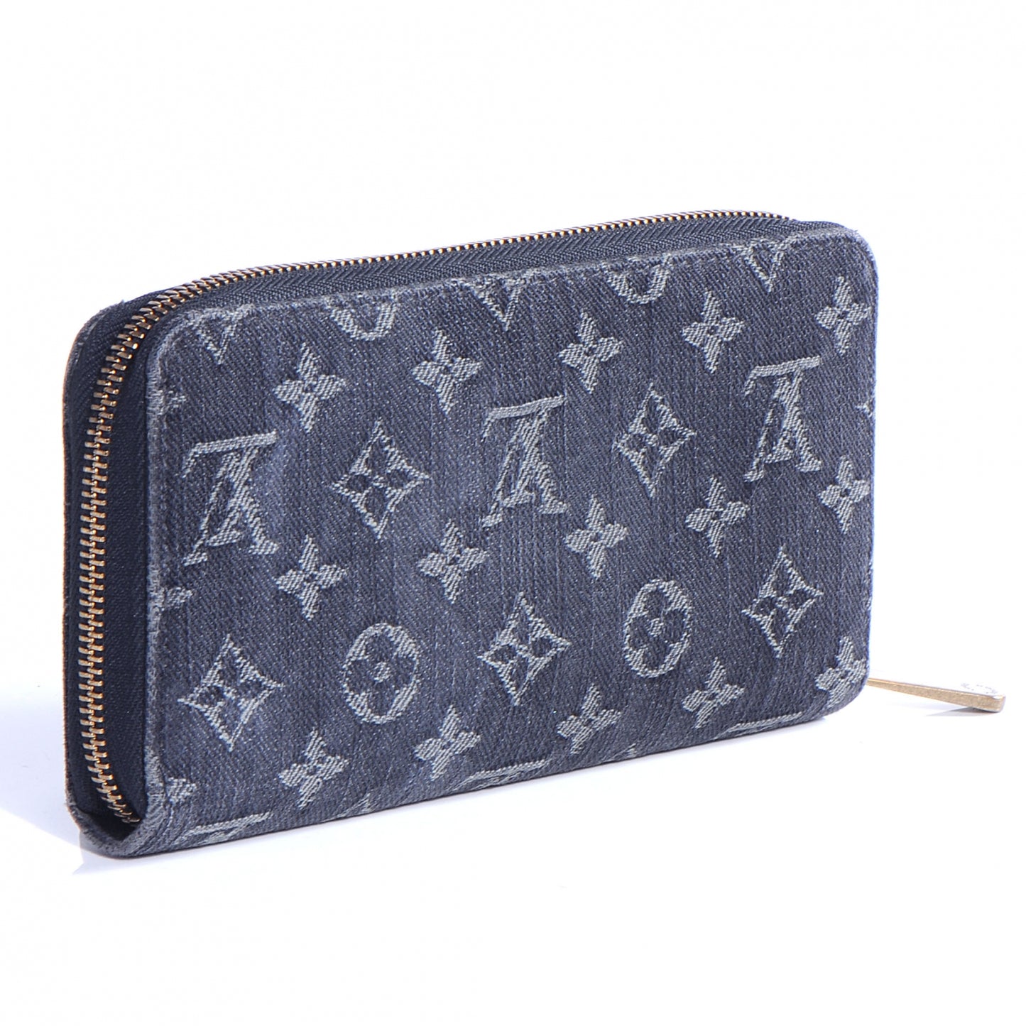 Denim Zippy Wallet Black