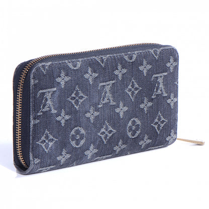Louis Vuitton Denim Zippy Wallet Black 7 of 11