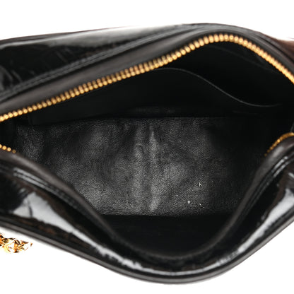 Chanel Patent Quilted Camera Case Black 5 of 18
