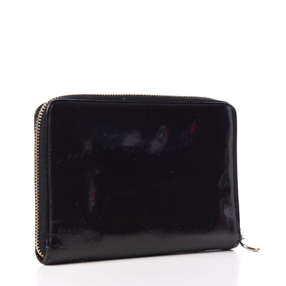 Chanel Patent CC Zip Around Wallet Black 3 of 8