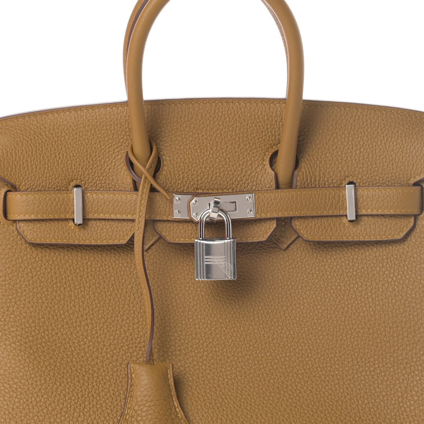 Togo Verso Birkin 25 Bronze Dore Bleu Brume
