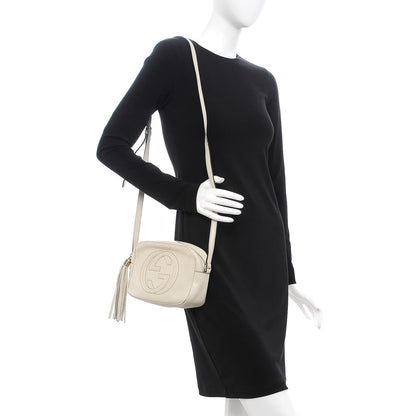 Gucci Pebbled Calfskin Small Soho Disco Bag Off White 2 of 10