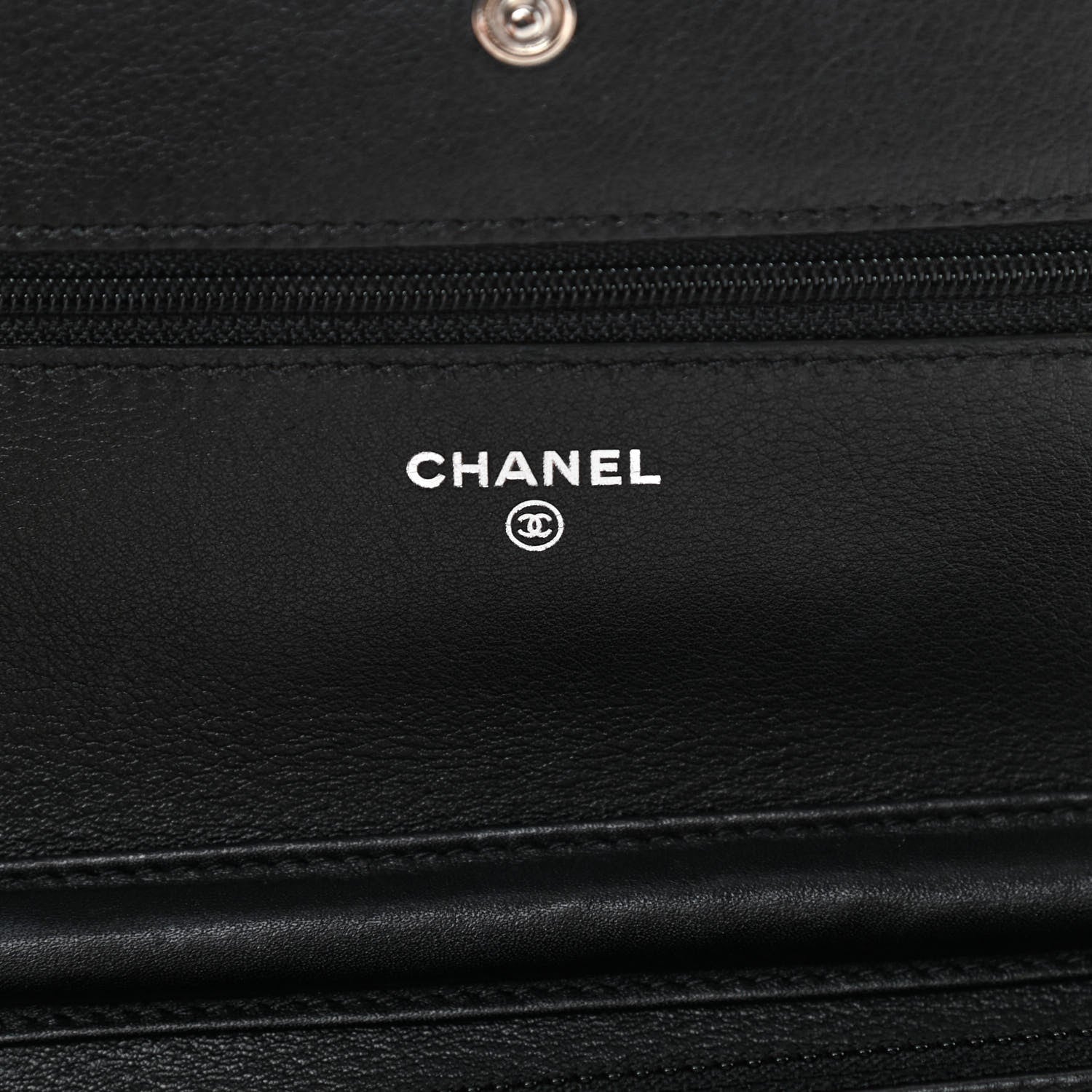 Chanel Caviar Timeless CC Wallet On Chain WOC Black 7 of 13