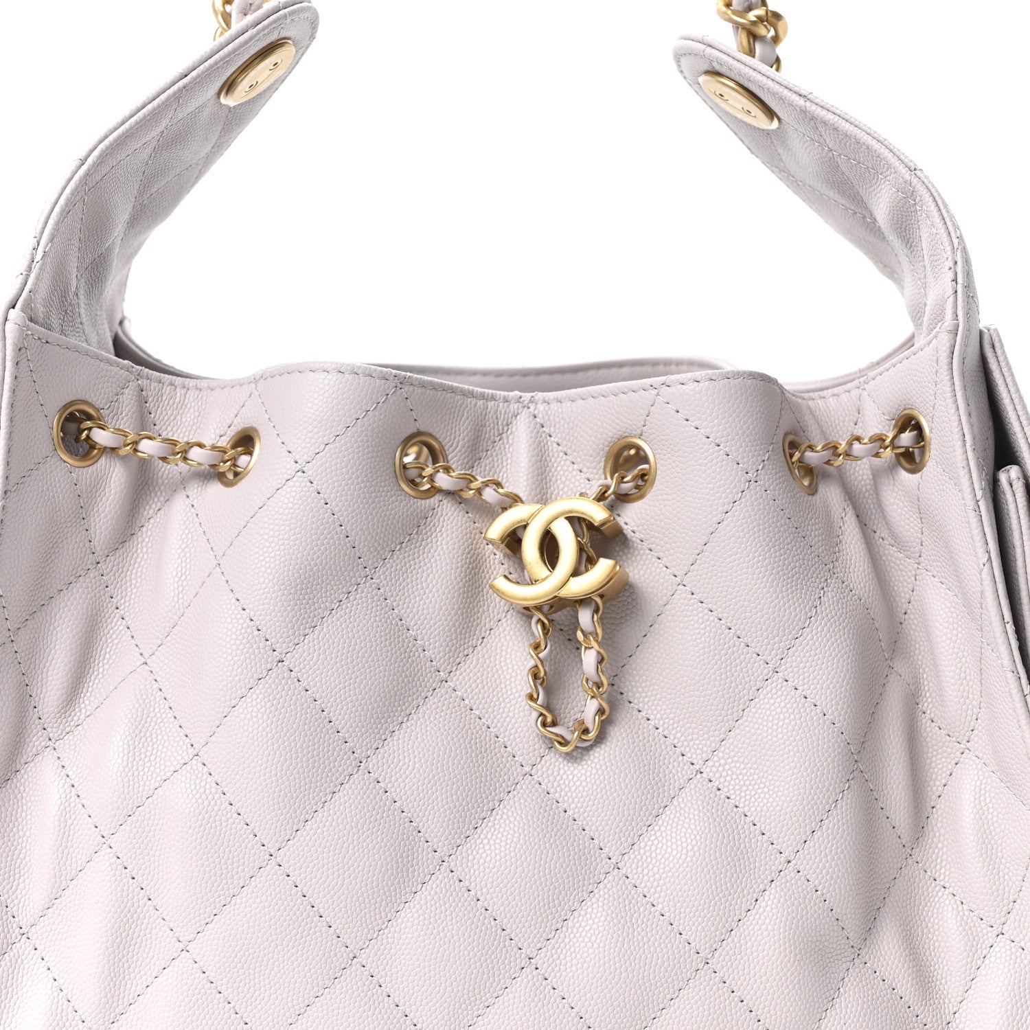 Chanel Caviar Quilted Small Chanel 25 Handbag Lilas Lilac 8 of 10