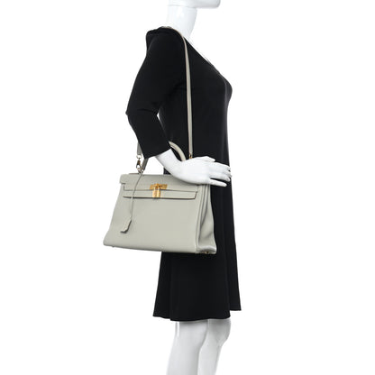 Hermes Togo Kelly Retourne 32 Gris Perle 2 of 9