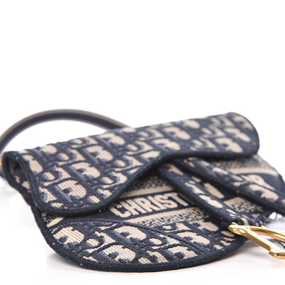Christian Dior Oblique Saddle Pouch Blue 8 of 11
