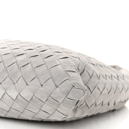Bottega Veneta Suede Intrecciato Small Hop Sterling 10 of 10