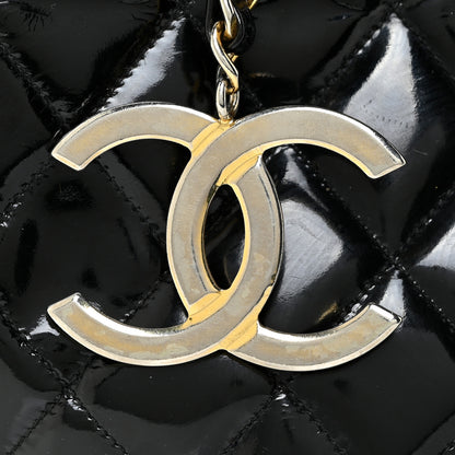 Chanel Patent Quilted Tote Black 20 of 21