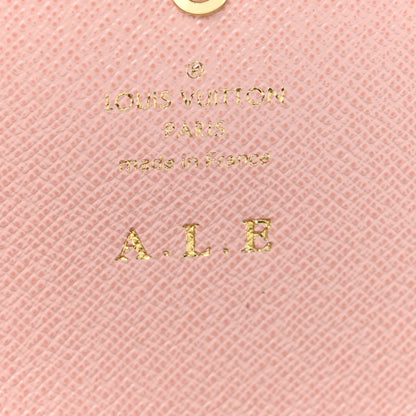Louis Vuitton Damier Azur Emilie Wallet Rose Ballerine 6 of 6