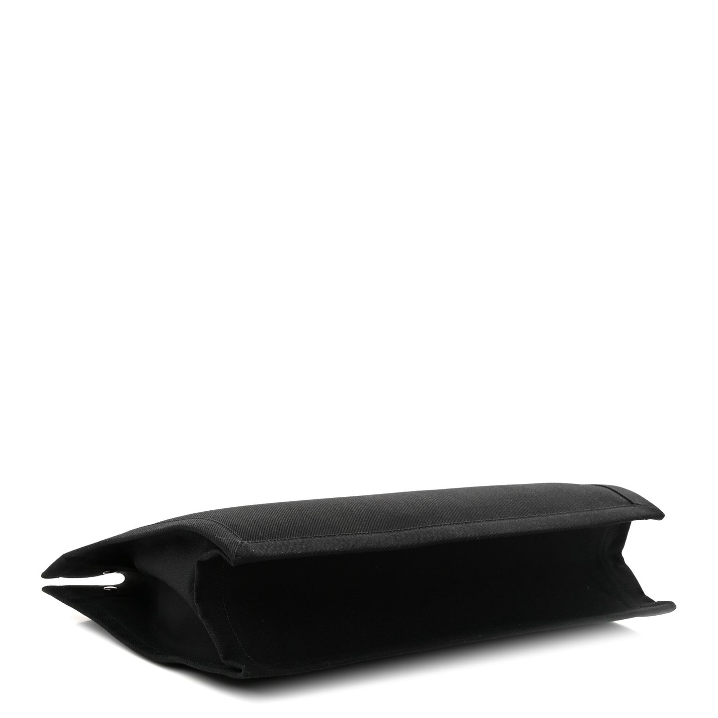 Linen Calfskin Rive Gauche Tote Black