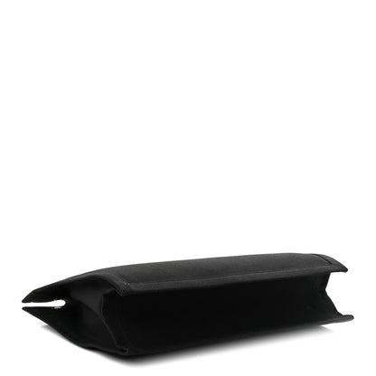 Saint Laurent Linen Calfskin Rive Gauche Tote Black 3 of 9