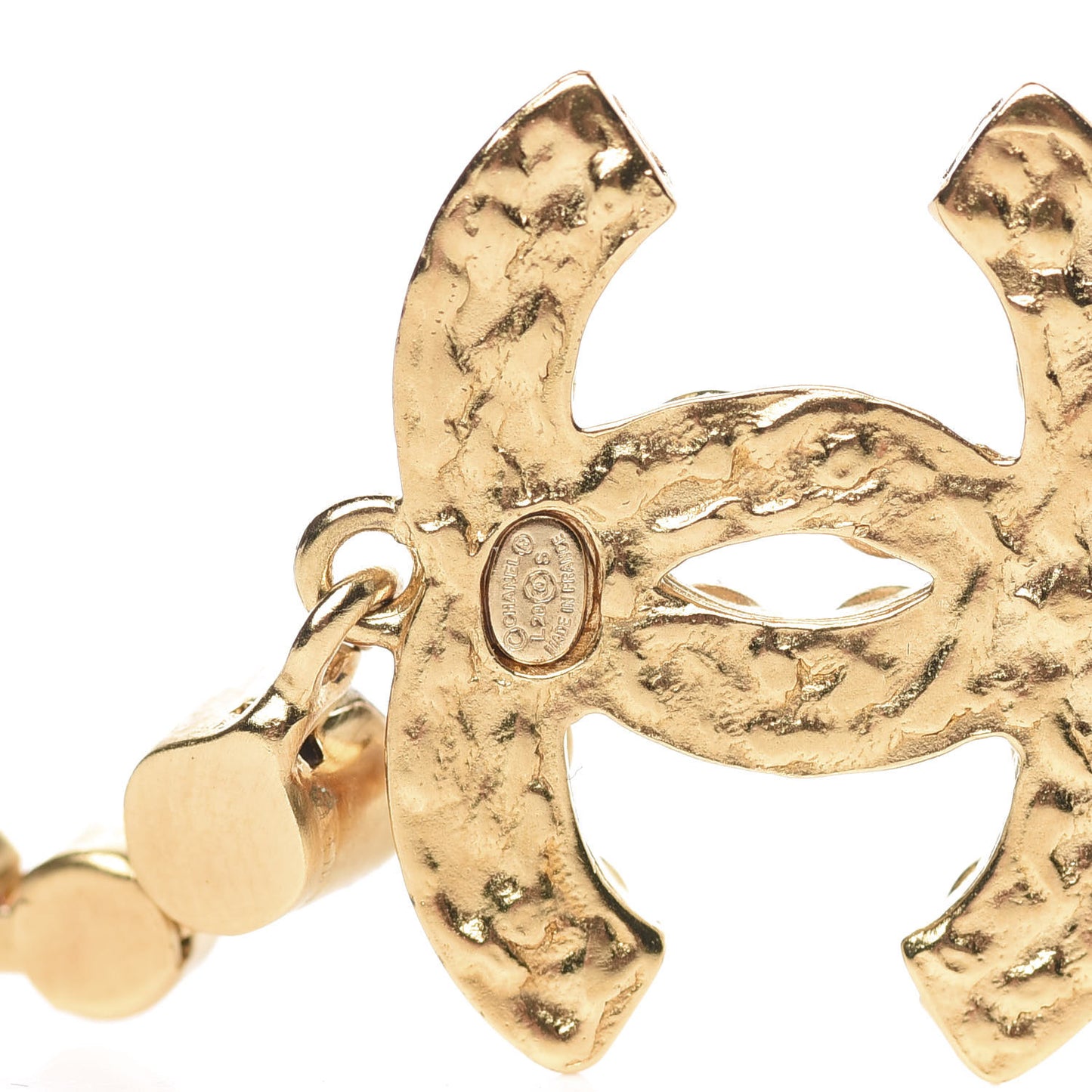 CC Crystal Drop Earrings Gold