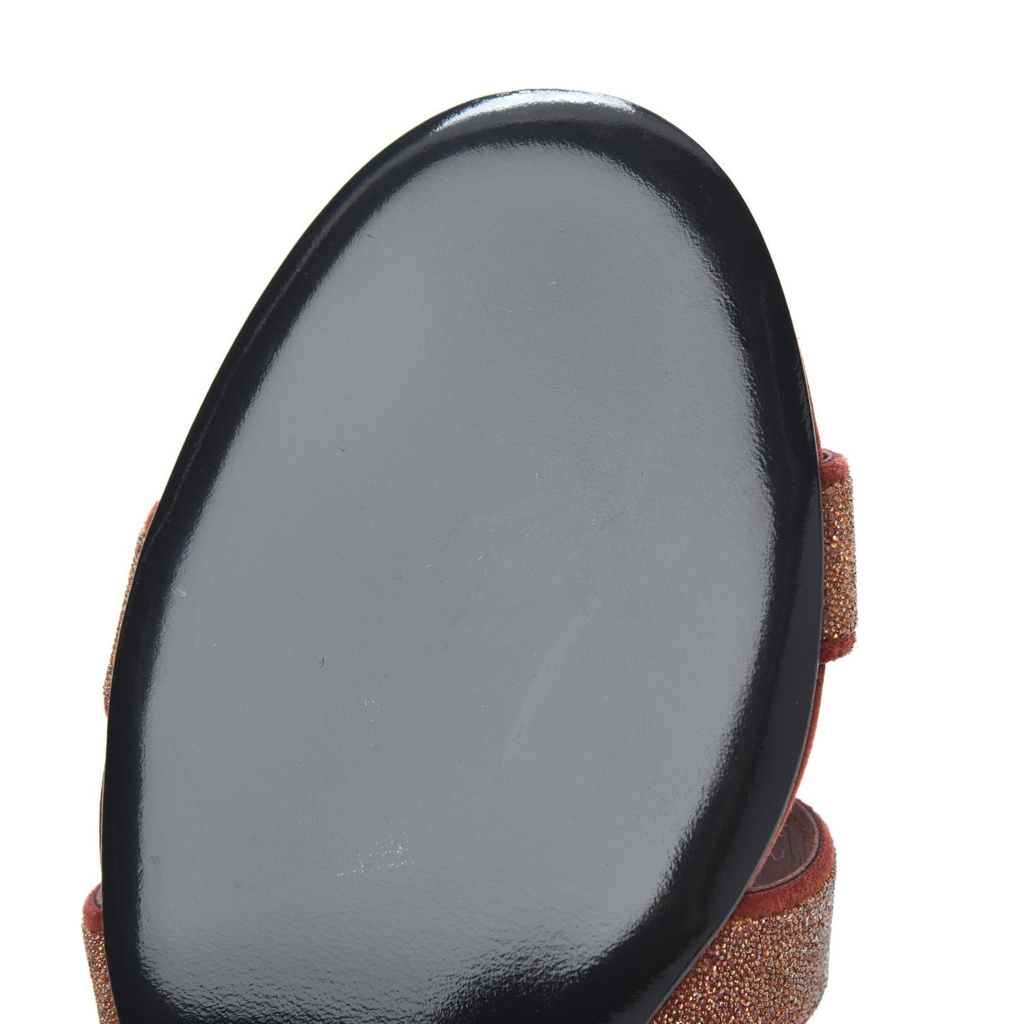 Suede Goatskin Crystal Powder Oasis Sandals 39 Rouge Tomette