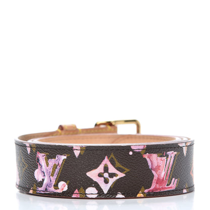 Louis Vuitton Monogram Watercolor Aquarelle Belt 95 38 Brown 2 of 8