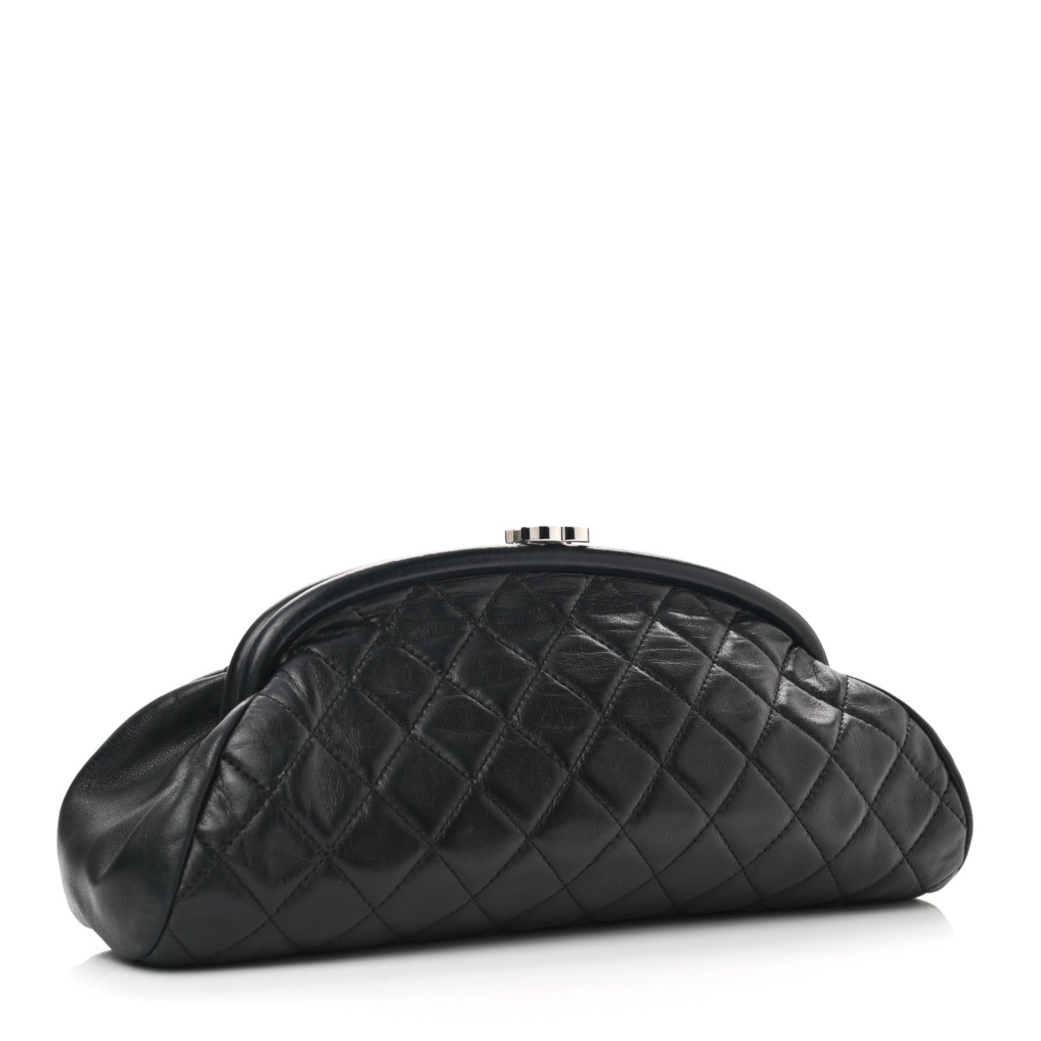 Chanel Lambskin Quilted Timeless Clutch Black 3 of 7