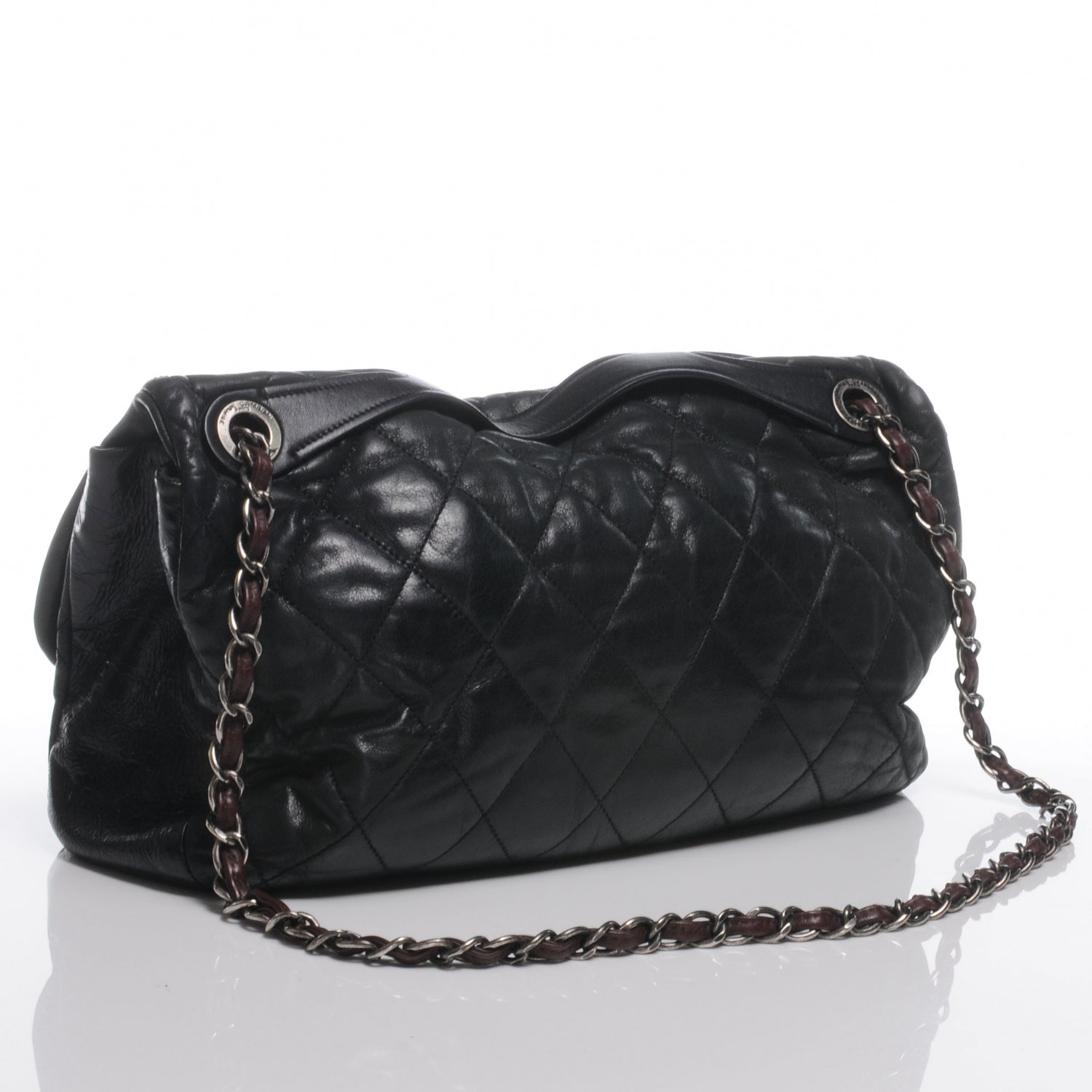 Chanel Iridescent Calfskin In The Mix Jumbo Flap Black 3 of 8