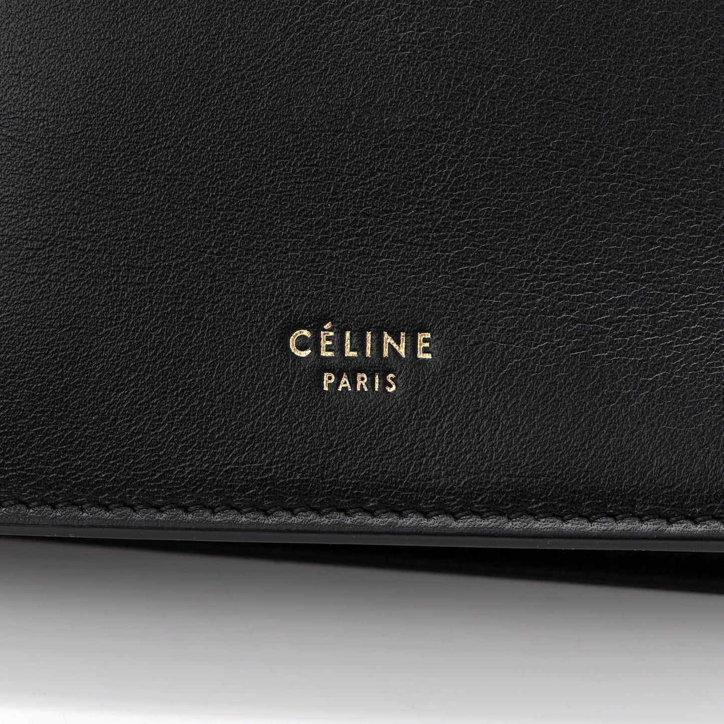 Smooth Calfskin Mini Clasp Bag Black