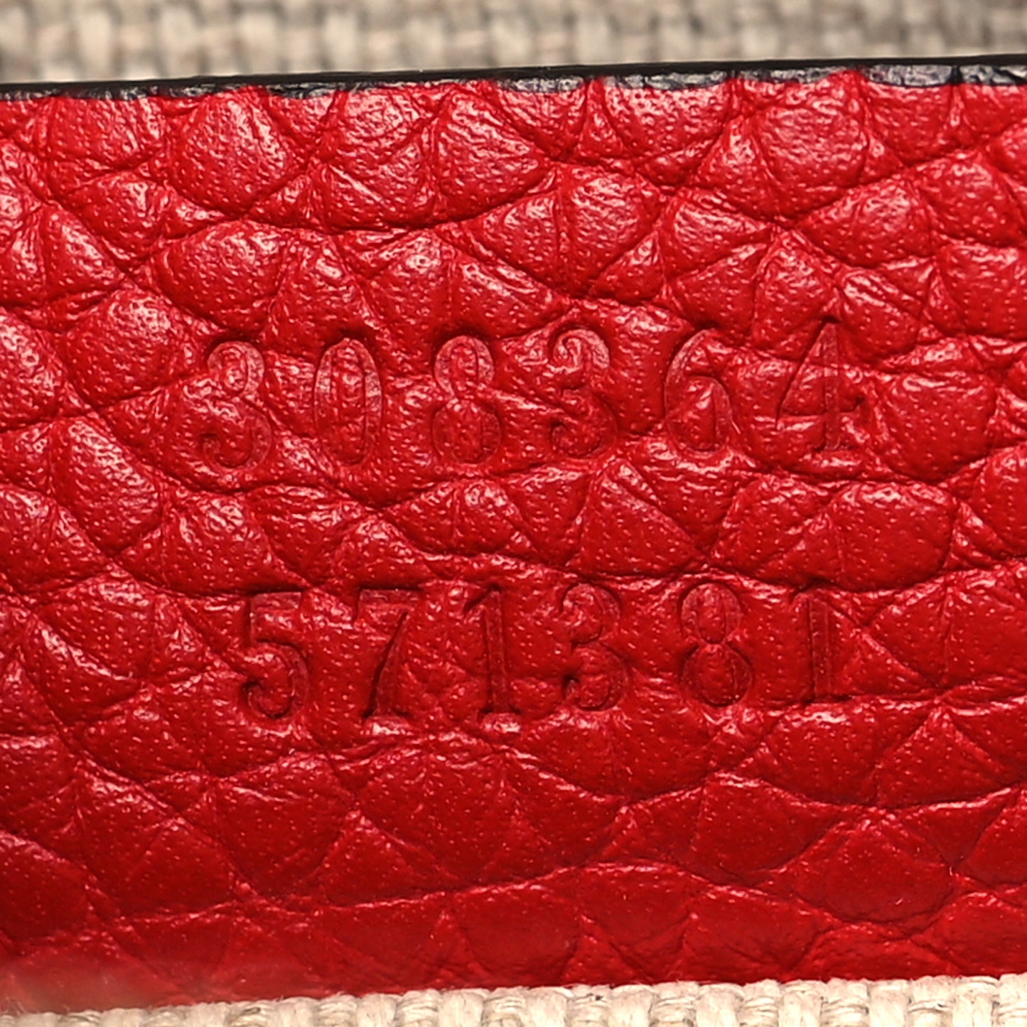 Pebbled Calfskin Small Soho Disco Bag Tabasco Red