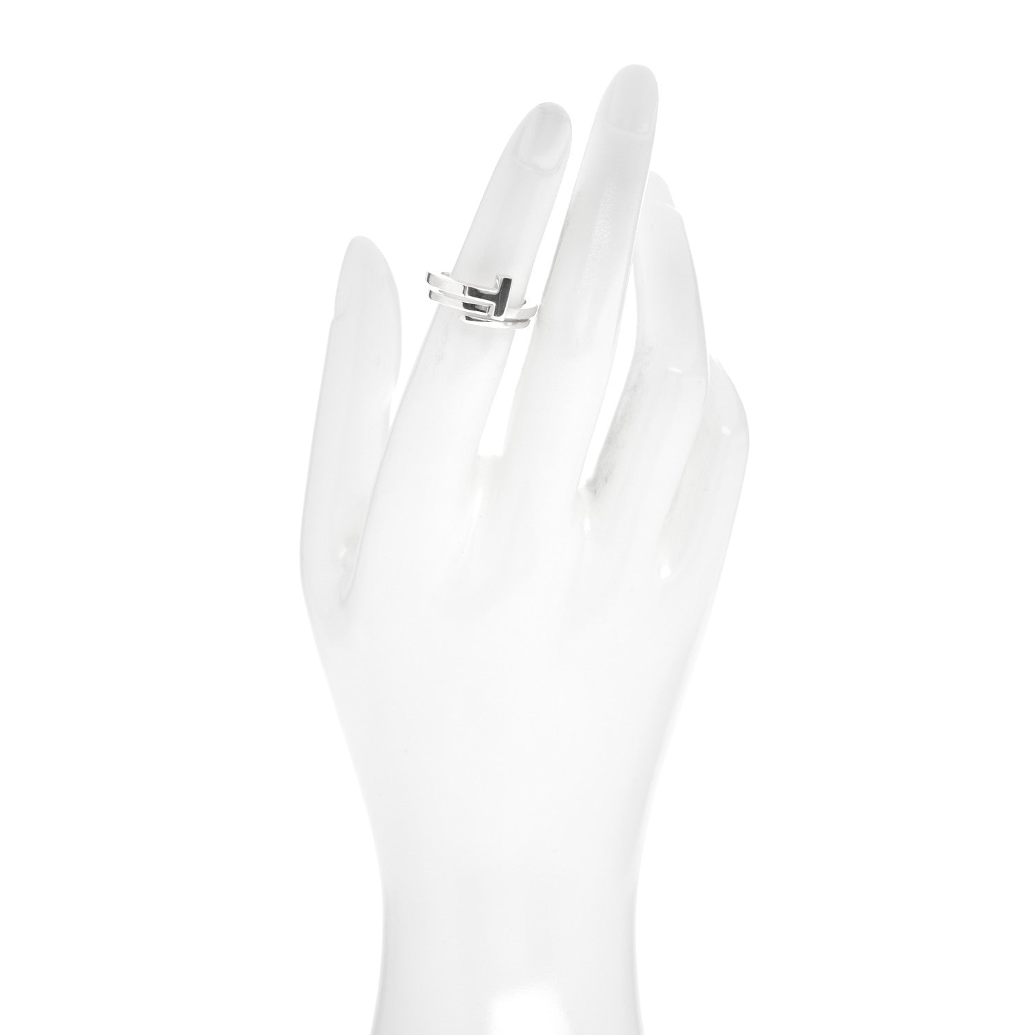 Tiffany Sterling Silver T Square Wrap Ring 49 5 2 of 5