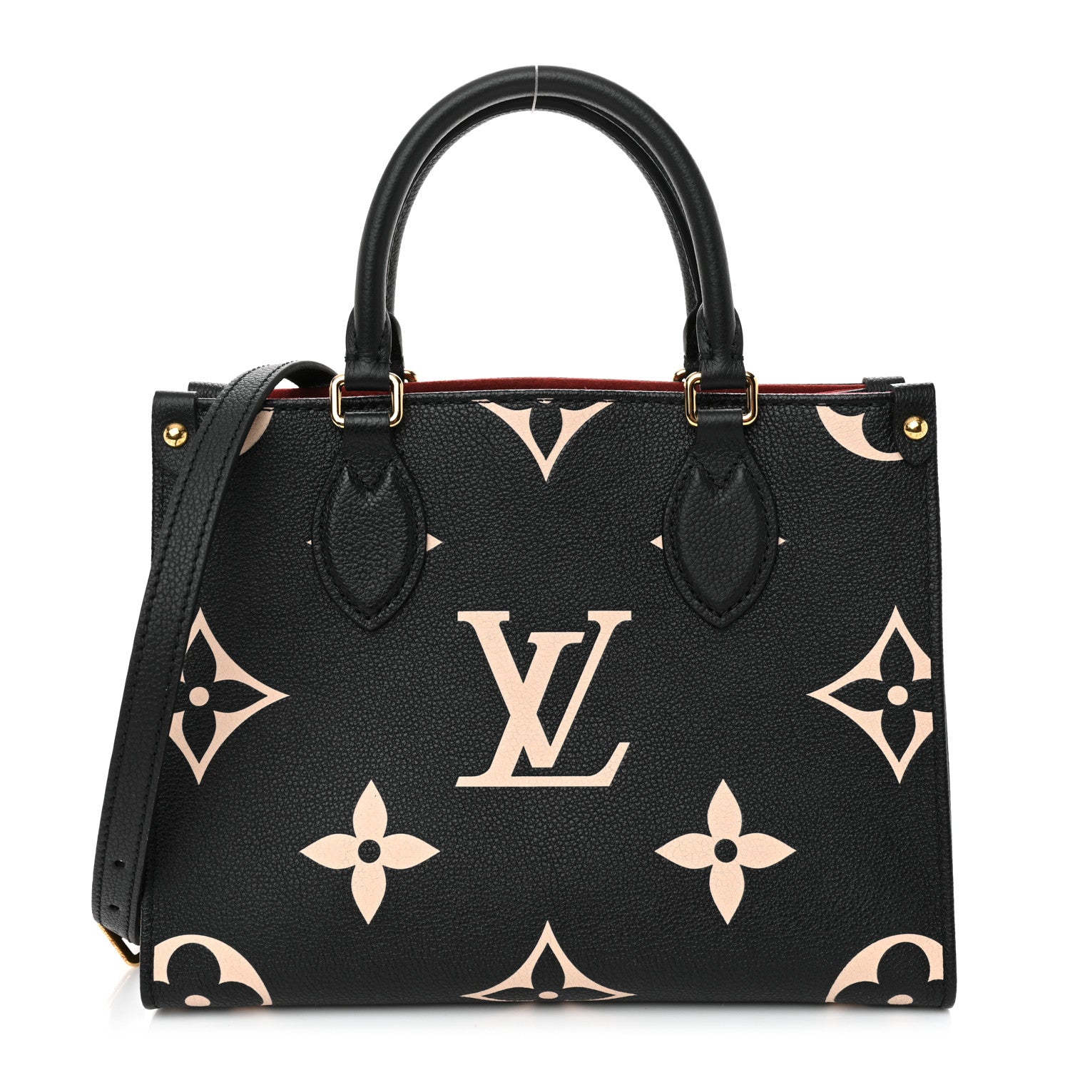Louis Vuitton Empreinte Monogram Giant Onthego PM Black Beige 1 of 9