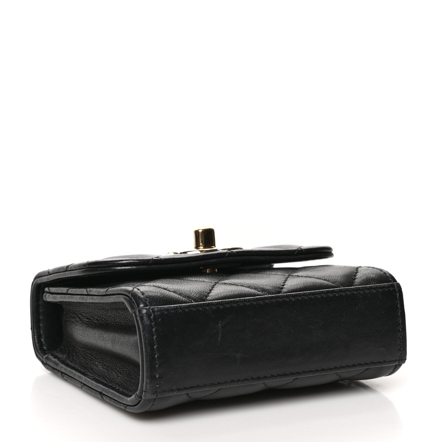 Chanel Lambskin Quilted Mini Trendy CC Chain Wallet Black 4 of 13