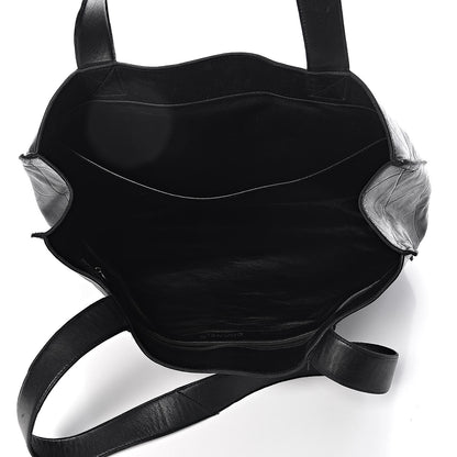 Chanel Lambskin Diamond Embossed Tote Black 5 of 11