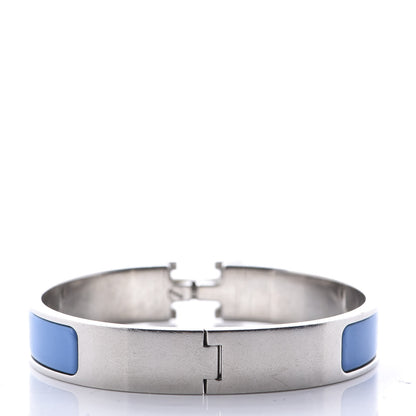 Hermes Enamel Narrow Clic Clac H Bracelet GM Bleu Transat 2 of 4