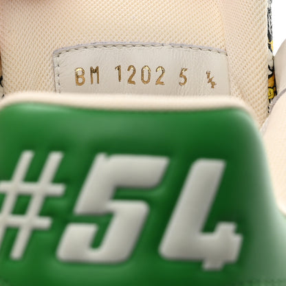 Louis Vuitton Calfskin Monogram #54 Comic Mens Sneakers 5.5 White Green 9 of 9