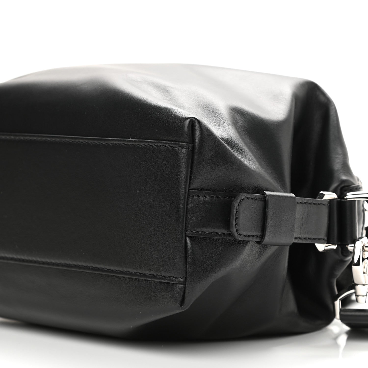 Givenchy Waxed Calfskin Small Nightingale Logo Strap Black 10 of 10