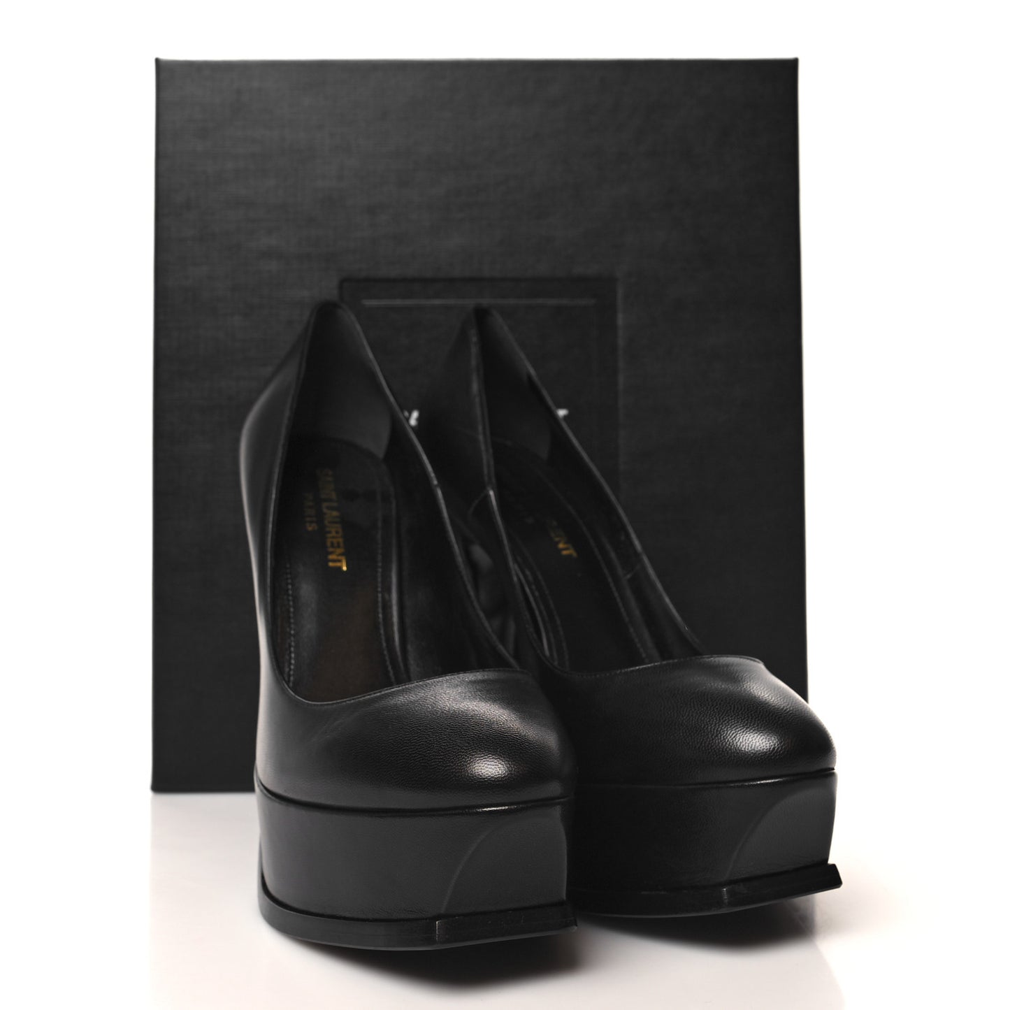 Calfskin Tripon Tribute 105 Pumps 37.5 Black