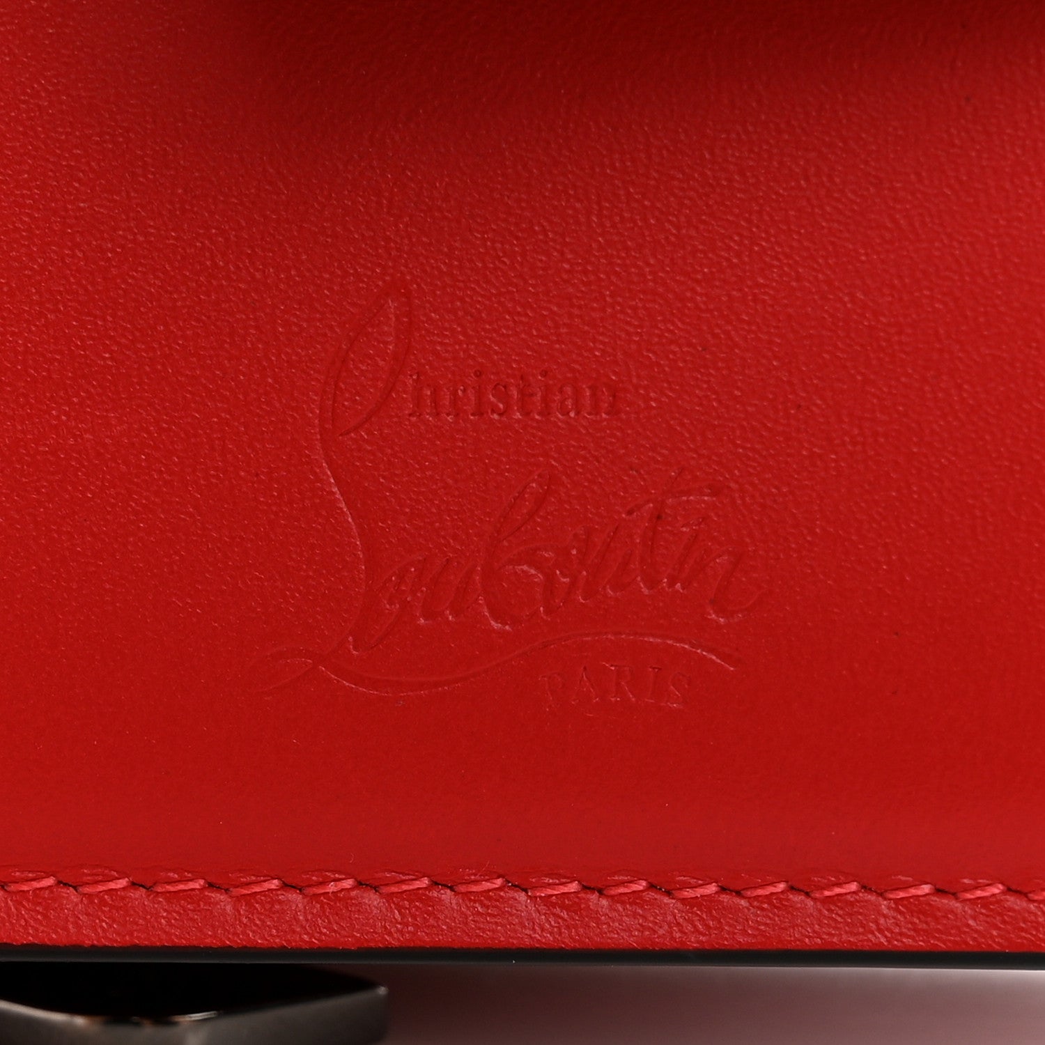 Christian Louboutin Calfskin Mini Paloma Wallet Black 6 of 12