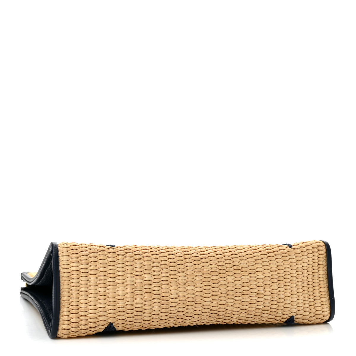 Raffia Calfskin Monogram Giant Toiletry Pouch 26 Blue