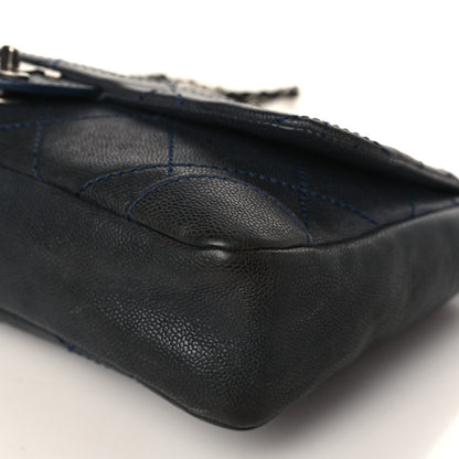 Chanel Caviar Outdoor Ligne Flap Navy 9 of 10