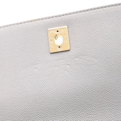 Chanel Caviar Quilted Small Business Affinity Flap Grey 11 of 12