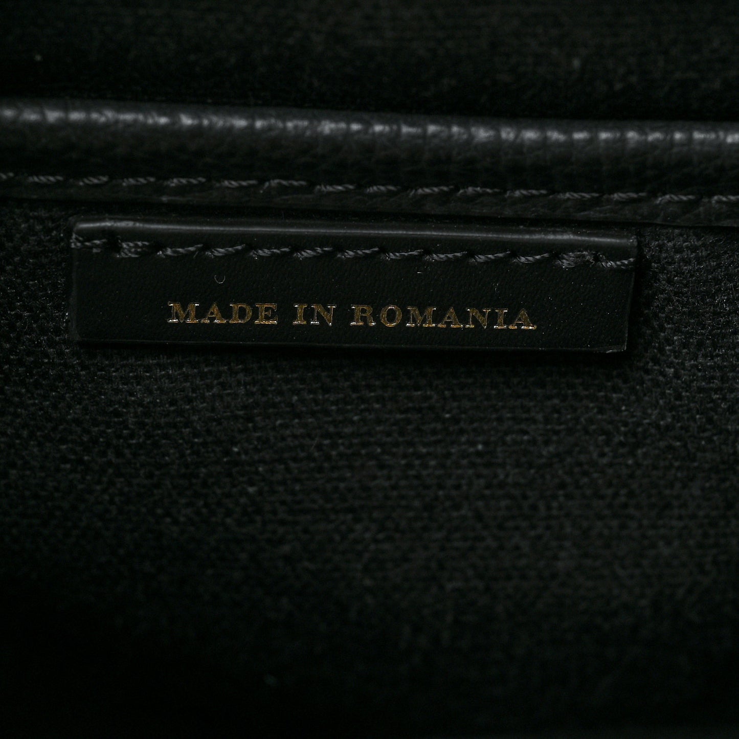 Grainy Calfskin House Check Small Banner Tote Black