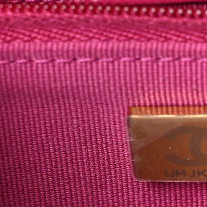 Chanel Caviar Quilted Wallet on Chain WOC Fuchsia 7 of 9