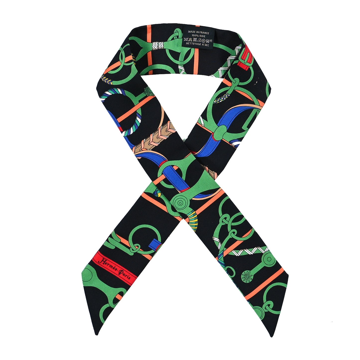 Silk Panoplie Equestre Twilly Caban Black Vert Rouge