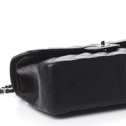 Chanel Caviar Quilted Jumbo Double Flap Black 10 of 11