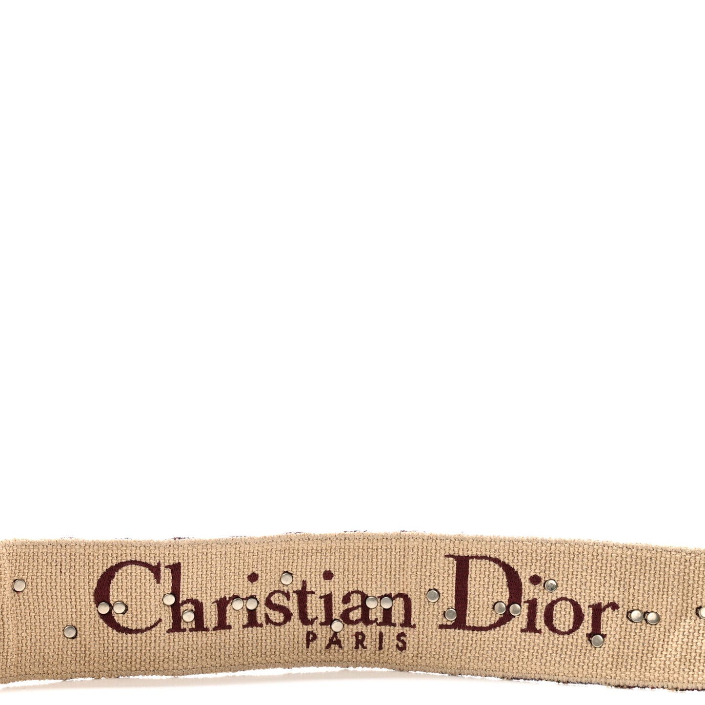 Oblique Studded Shoulder Strap Burgundy
