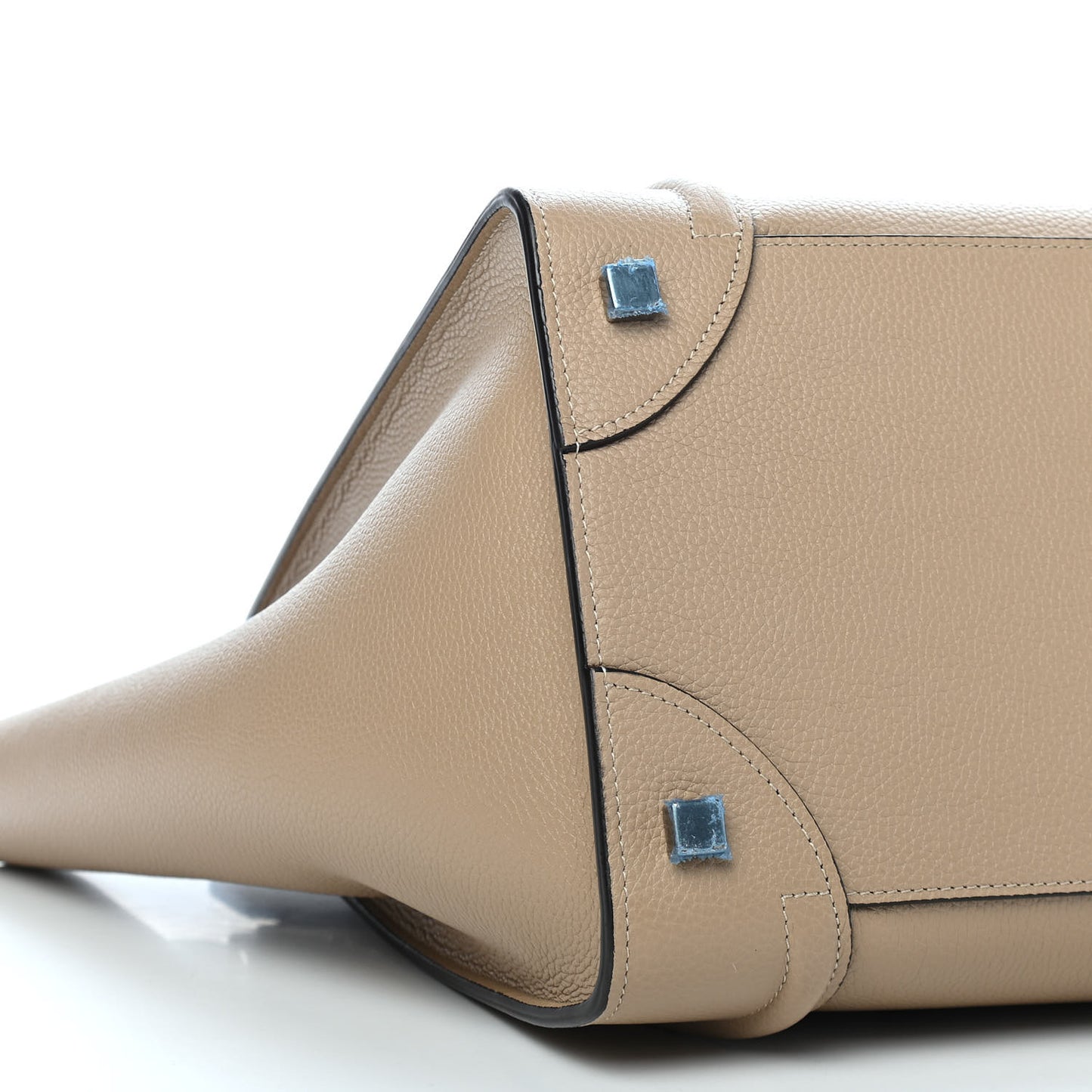 Drummed Calfskin Mini Luggage Dune