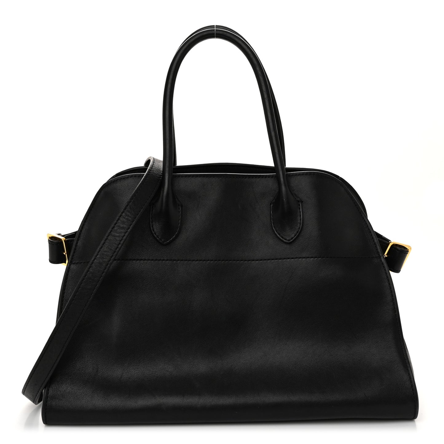 Polished Saddle Calfskin Soft Margaux 12 Black