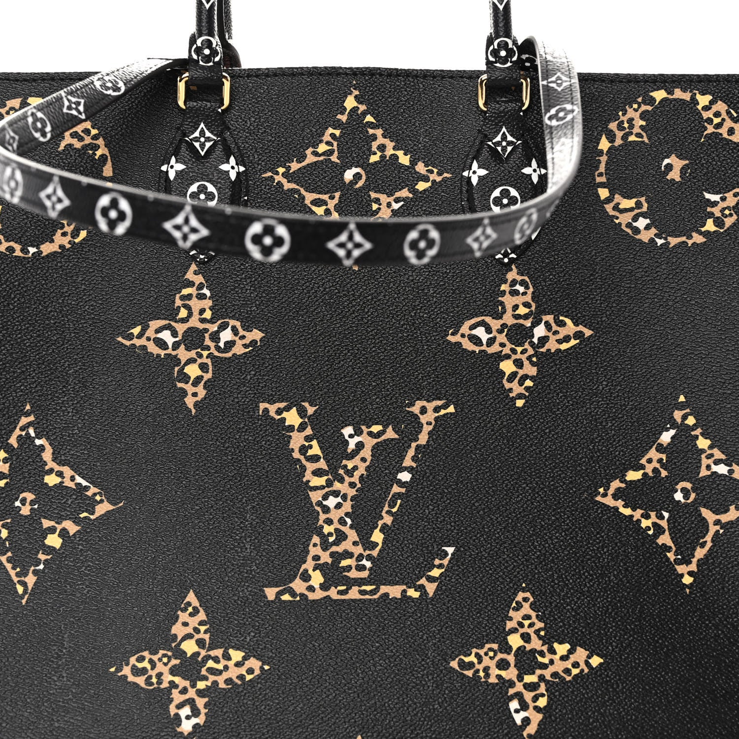 Louis Vuitton Monogram Giant Jungle Onthego GM Black 7 of 9