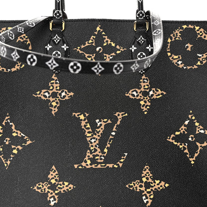 Louis Vuitton Monogram Giant Jungle Onthego GM Black 7 of 9