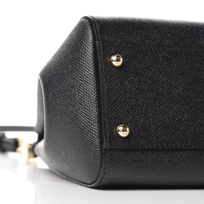 Dolce & Gabbana Dauphine Medium Miss Sicily Satchel Black 8 of 9